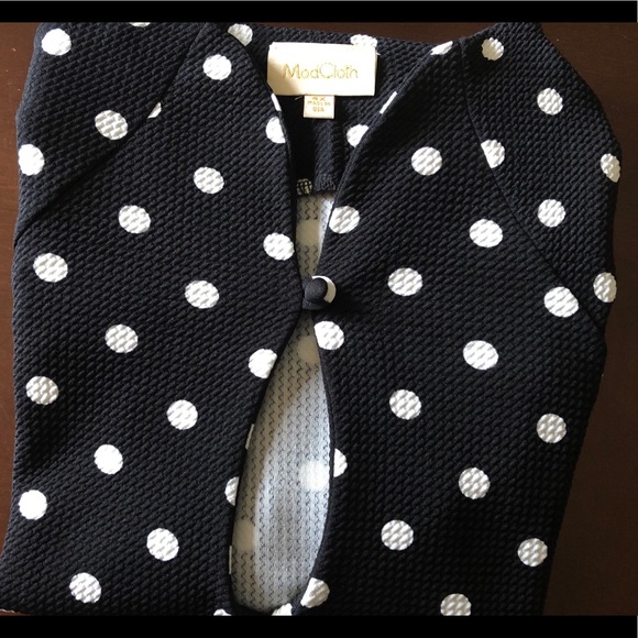 High Society Keyhole Top Polka Dot NWOT - Picture 6 of 8